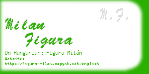milan figura business card
